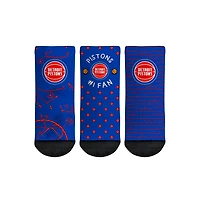 Toddler Rock Em Socks Detroit Pistons #1 Fan 3-Pack Crew Socks Set