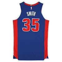 Tolu Smith Detroit Pistons Game-Used #35 Blue Nike Jersey vs. Los Angeles Clippers on January 10, 2026 - Size 52+6