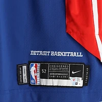 Tolu Smith Detroit Pistons Game-Used #35 Blue Nike Jersey vs. Los Angeles Clippers on January 10, 2026 - Size 52+6