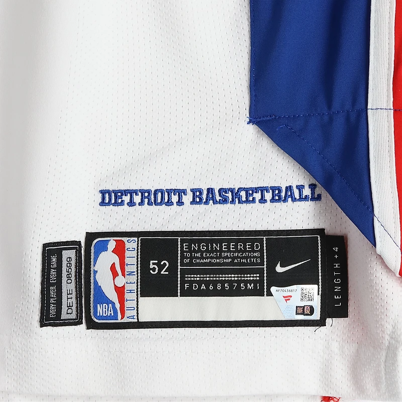 Tolu Smith Detroit Pistons Player-Issued #35 White Nike Jersey from the 2025-26 NBA Season - Size 52+4