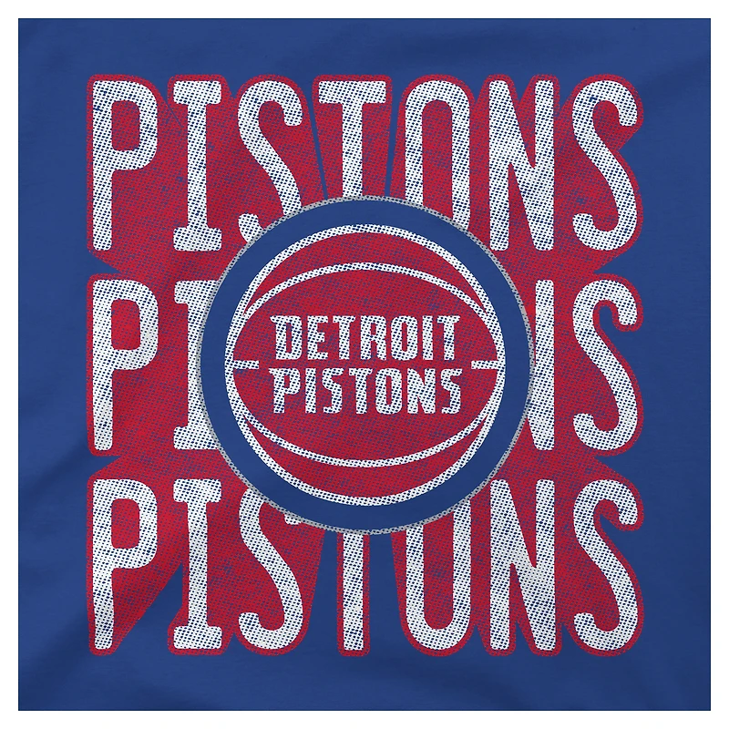 T-shirt unisexe Stadium Essentials Royal Detroit Pistons Step Up