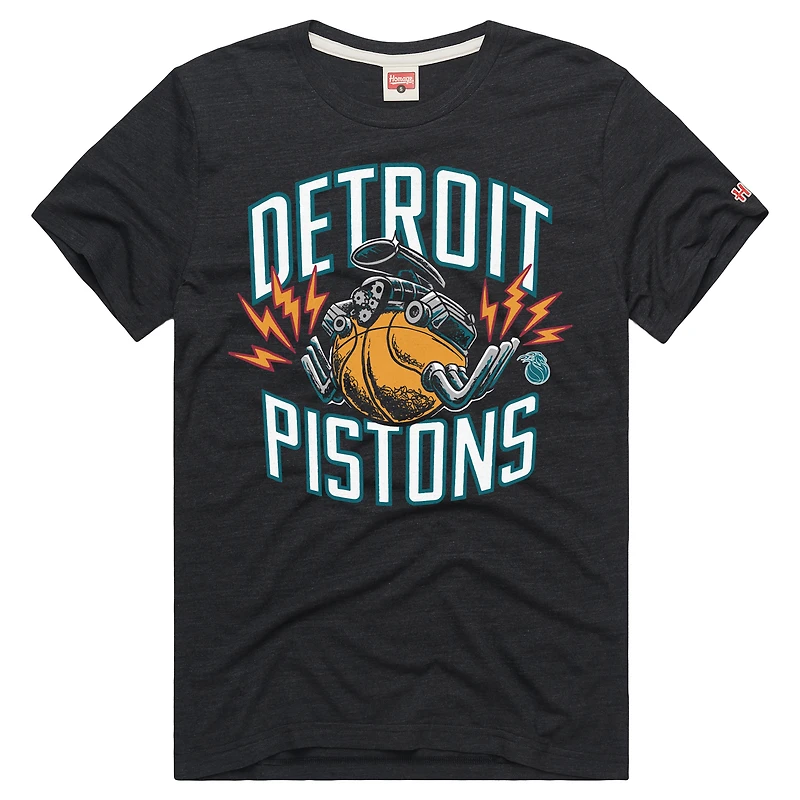 Unisex Homage Charcoal Detroit Pistons 2025 City Edition Tri-Blend T-Shirt