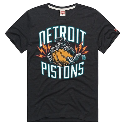 Unisex Homage Charcoal Detroit Pistons 2025 City Edition Tri-Blend T-Shirt