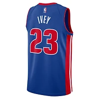 Unisex Nike Jaden Ivey Blue Detroit Pistons 2022 NBA Draft First Round Pick Swingman Jersey - Icon Edition
