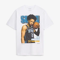 Unisex SLAM Cade Cunningham White Detroit Pistons Cover T-Shirt