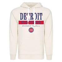 Sweat à capuche unisexe Sportiqe crème Detroit Pistons Olsen