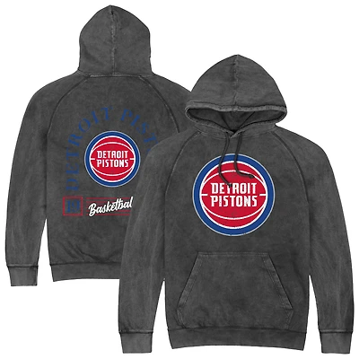 Sweat à capuche unisexe Stadium Essentials noir Detroit Pistons Laylow Vintage