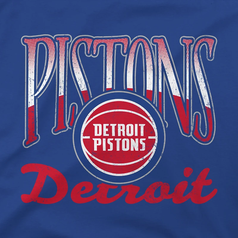 Unisex Stadium Essentials Blue Detroit Pistons Sky High T-Shirt