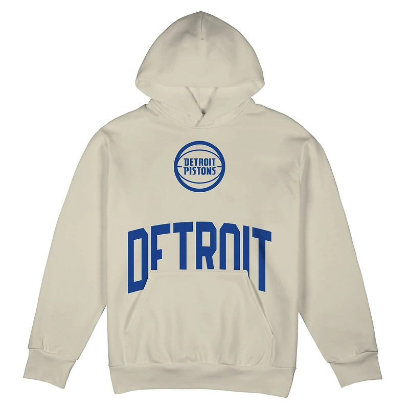 Unisex Stadium Essentials Cream Detroit Pistons Surrender Hoodie