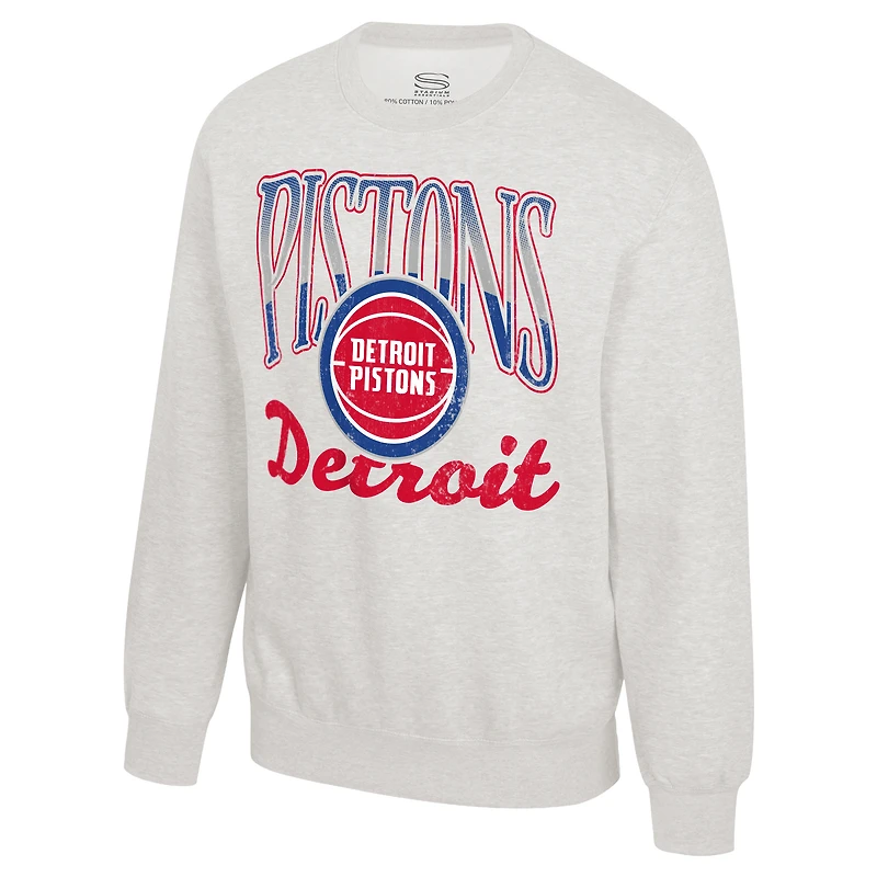 Sweat-shirt polaire unisexe Stadium Essentials couleur avoine Detroit Pistons Sky High
