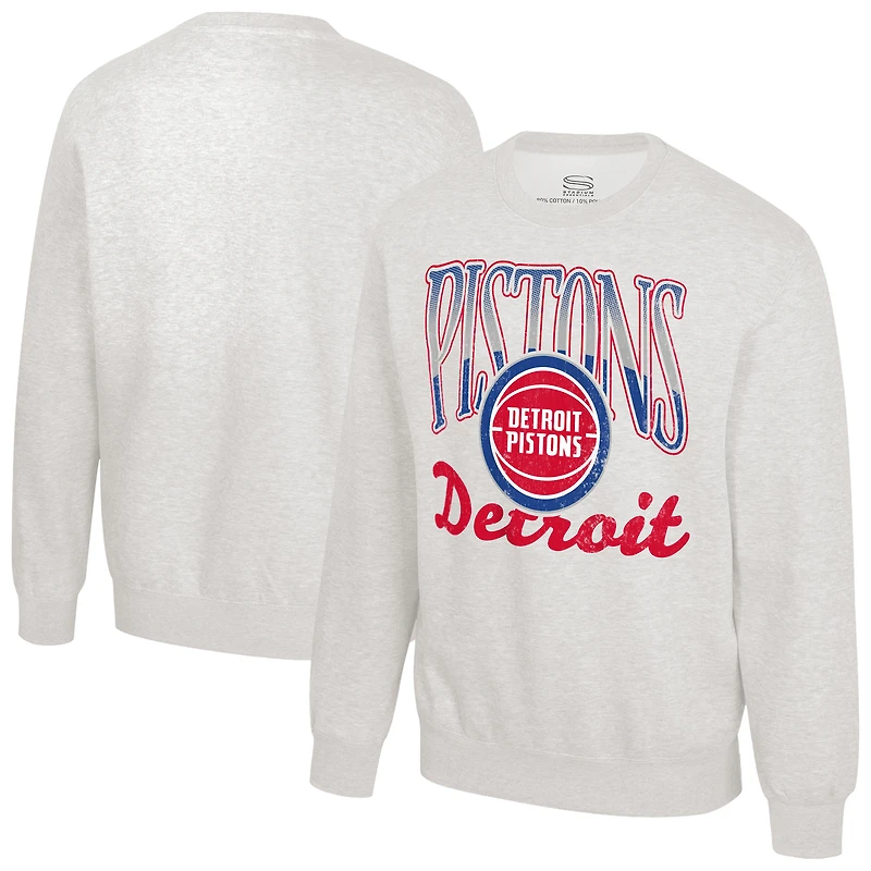 Sweat-shirt polaire unisexe Stadium Essentials couleur avoine Detroit Pistons Sky High