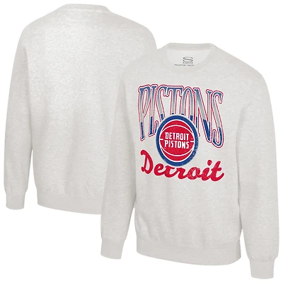 Sweat-shirt polaire unisexe Stadium Essentials couleur avoine Detroit Pistons Sky High