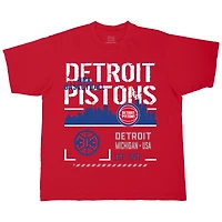 Unisex Stadium Essentials Red Detroit Pistons Hideout Boxy T-Shirt