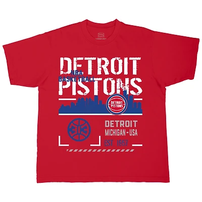 Unisex Stadium Essentials Red Detroit Pistons Hideout Boxy T-Shirt