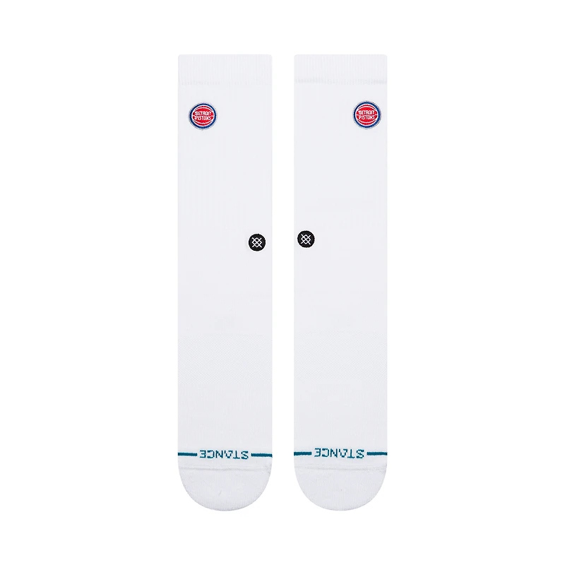Chaussettes unisexes Stance Detroit Pistons à écusson tricotées mi-mollet