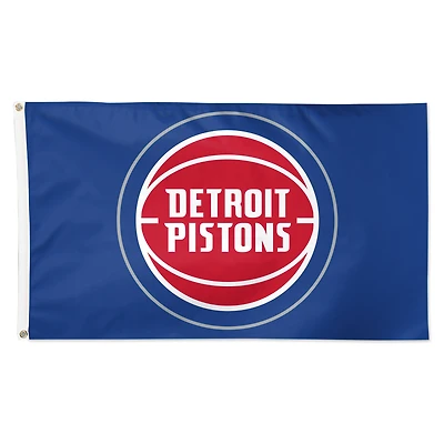 WinCraft Detroit Pistons 3' x 5' Logo principal simple face - Drapeau