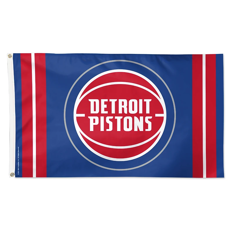 WinCraft Detroit Pistons 3' x 5' Vertical Stripe Deluxe Single-Sided Flag