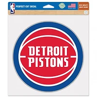 Autocollant de voiture Detroit Pistons 8" avec logo de l'équipe en couleur
