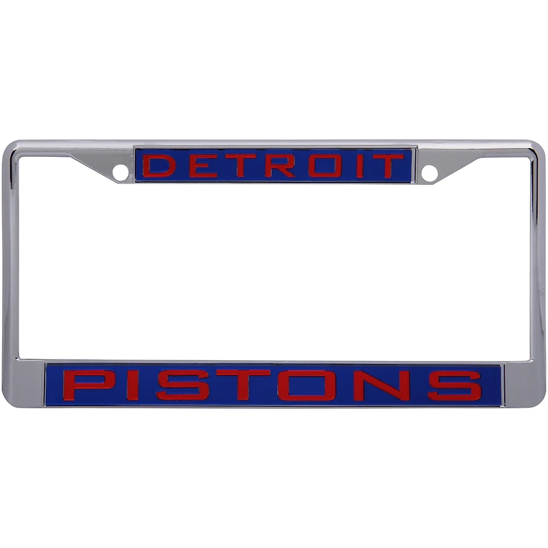 Cadre de plaque d'immatriculation en métal incrusté au laser WinCraft Detroit Pistons