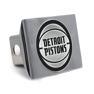 WinCraft Detroit Pistons Premium Metal Chrome Universal Hitch Cover