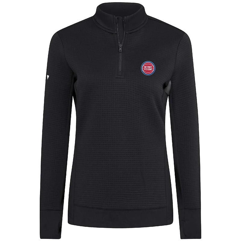 Pull à glissière quart de tour noir pour femme Levelwear Detroit Pistons Cushion