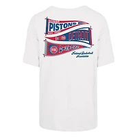 T-shirt Sadie blanc '47 Detroit Pistons pour femmes