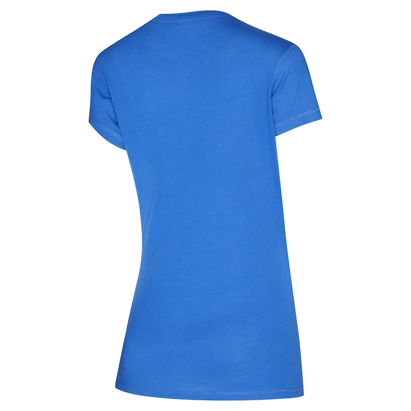 Ensemble de nuit Concepts Sport bleu/rouge Detroit Pistons Vector pour femme, haut et pantalon en flanelle