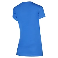 Ensemble de nuit Concepts Sport bleu/rouge Detroit Pistons Vector pour femme, haut et pantalon en flanelle
