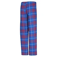 Women's Concepts Sport  Blue/Red Detroit Pistons Vector Top & Flannel Pants Sleep Set