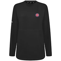 Sweat-shirt à capuche noir Beaudry pour femme des Detroit Pistons de Levelwear