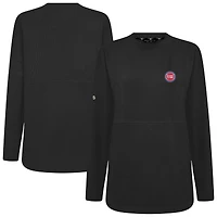 Sweat-shirt à capuche noir Beaudry pour femme des Detroit Pistons de Levelwear