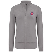 Veste zippée intégrale grise Shine des Detroit Pistons pour femme Levelwear