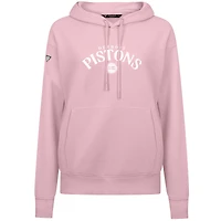 Women's Levelwear  Light Pink Detroit Pistons Mother's Day Adorn Arched Pullover Hoodie