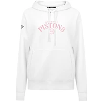 Sweat à capuche blanc Levelwear pour femme, motif fête des mères, archet, Detroit Pistons