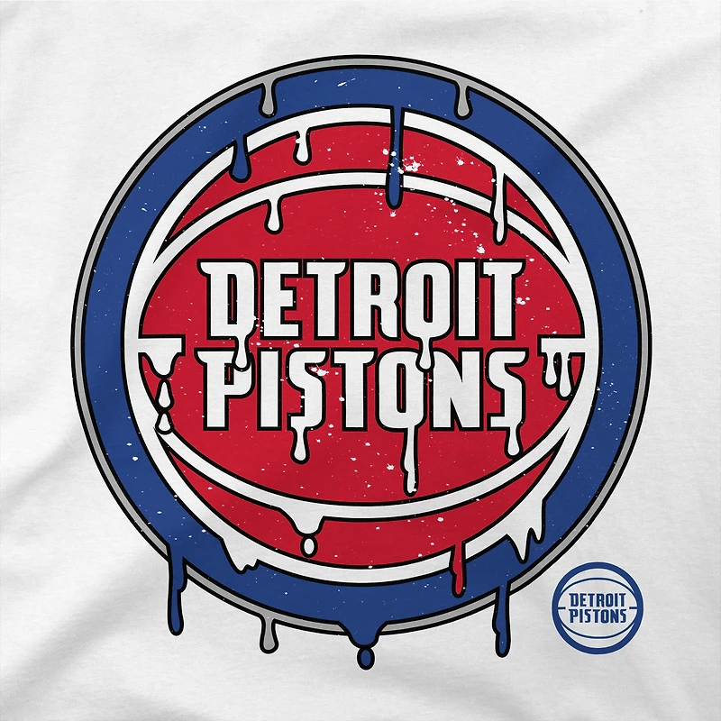 Sweat à capuche court blanc Detroit Pistons Ice Cream pour femme, collection Stadium Essentials