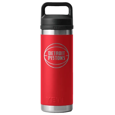YETI Red Detroit Pistons 18oz. Rambler Chug Water Bottle