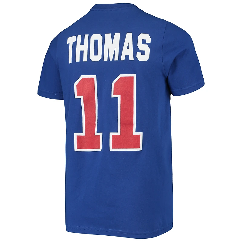 Youth Isiah Thomas Blue Detroit Pistons Hardwood Classics Name & Number T-Shirt