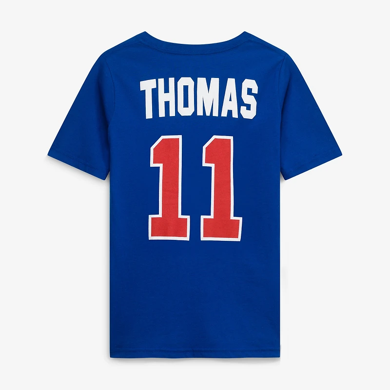 Youth Isiah Thomas Blue Detroit Pistons Hardwood Classics Name & Number T-Shirt