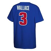 Youth Mitchell & Ness Ben Wallace Blue Detroit Pistons Hardwood Classics Name Number T-Shirt