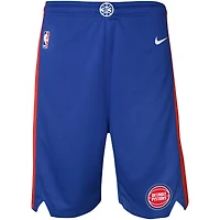 Youth Nike Blue Detroit Pistons Icon Edition Mesh Performance Swingman Shorts