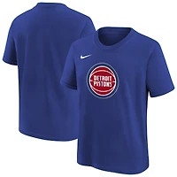 Youth Nike  Blue Detroit Pistons Team Essential Logo T-Shirt