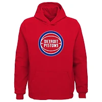 Youth Outerstuff Royal Detroit Pistons Primary Logo Pullover Hoodie