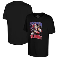 Youth Stadium Essentials  Black Detroit Pistons Mascot Crossroads T-Shirt