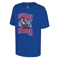 T-shirt Youth Stadium Essentials bleu Detroit Pistons Mascot City Elementized