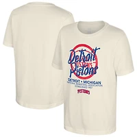 T-shirt Youth Stadium Essentials Natural Detroit Pistons Wallscript