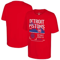 Youth Stadium Essentials Red Detroit Pistons Hideout T-Shirt