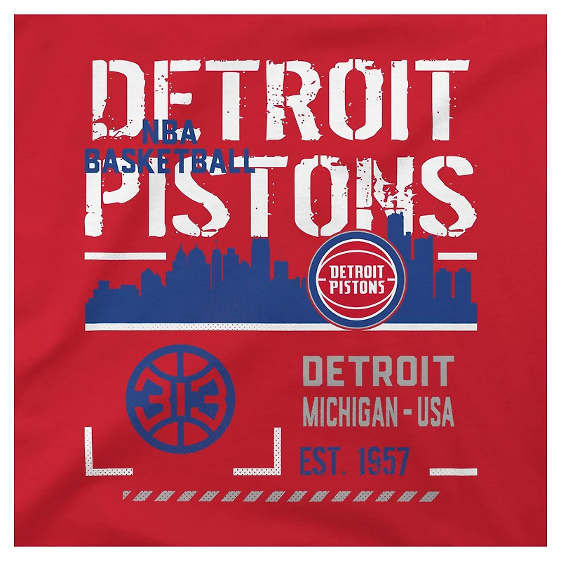 Youth Stadium Essentials Red Detroit Pistons Hideout T-Shirt