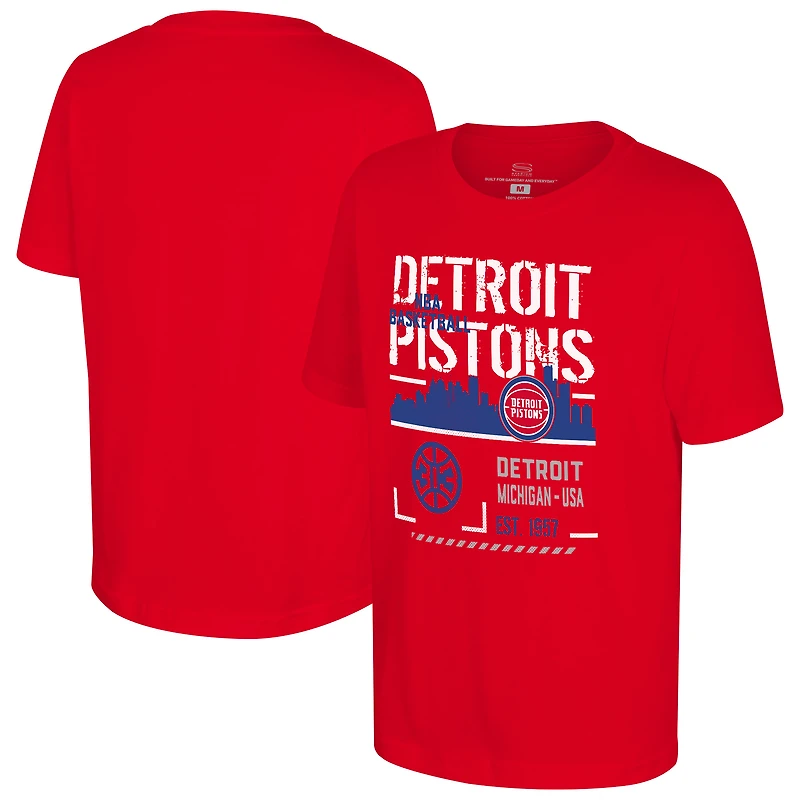 Youth Stadium Essentials Red Detroit Pistons Hideout T-Shirt