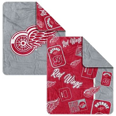 Couverture tissée Dream Weave des Red Wings de Detroit 50" x 60"