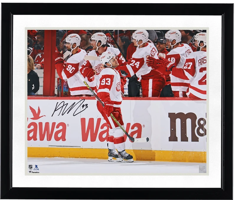 Alex DeBrincat Detroit Red Wings Autographed 16" x 20" Red Wings Debut Photograph